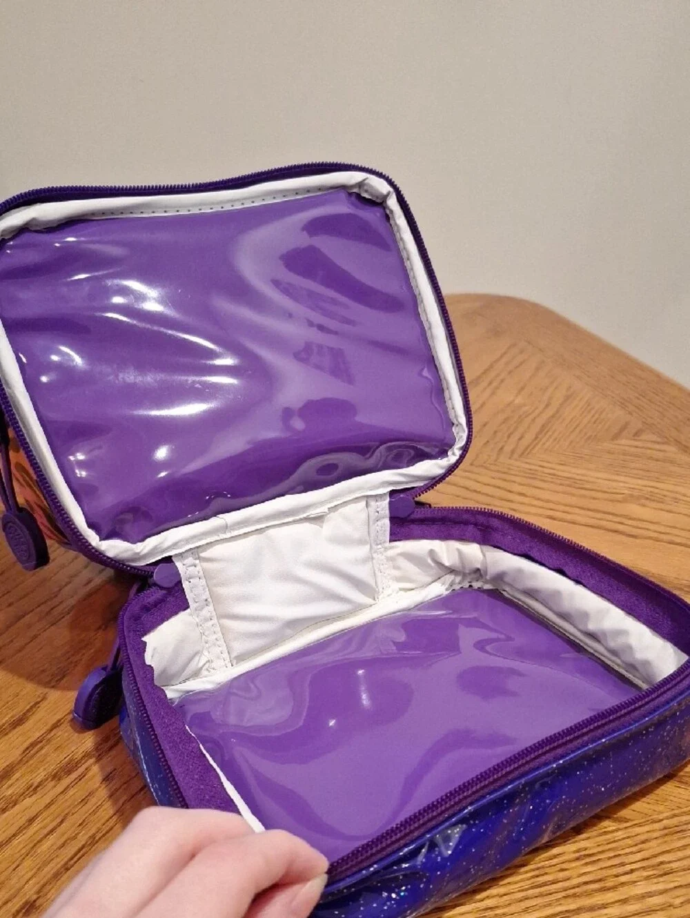 Rare Lisa Frank Purple Tiger Rainbow Lunch Bag